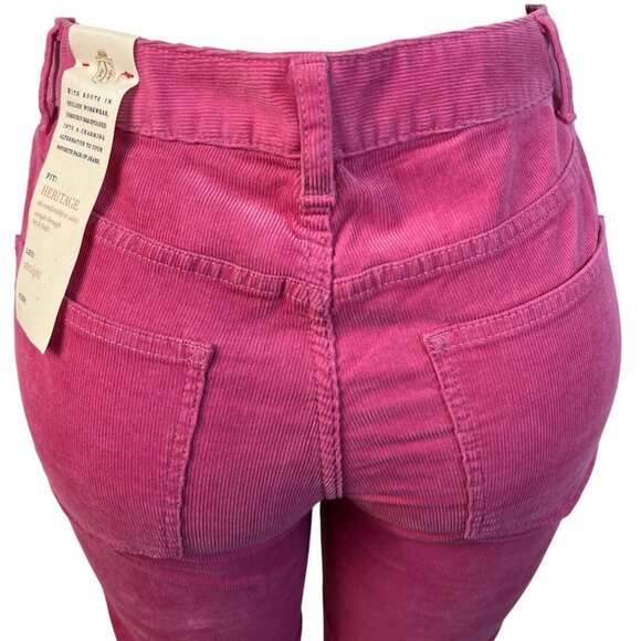 Talbots Womens Pink Corduroy Jeans Mid-Rise Straight-Leg 711 Fit Size 6 - New - Picture 6 of 10